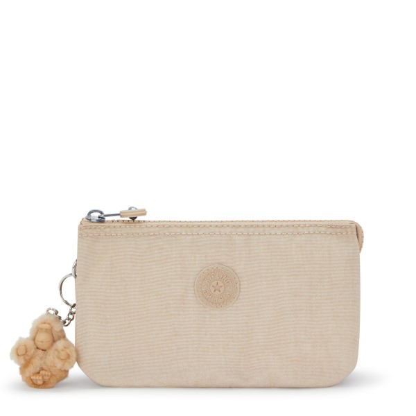 Τσαντάκι χειρός Creativity L Sparkled Beige Kipling Τσαντάκι χειρός Creativity L Sparkled Beige