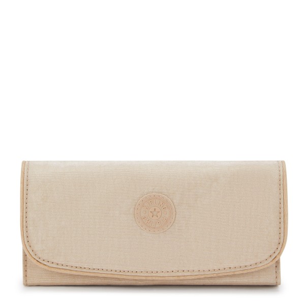 Kipling Πορτοφόλι Money Land Sparkled Beige