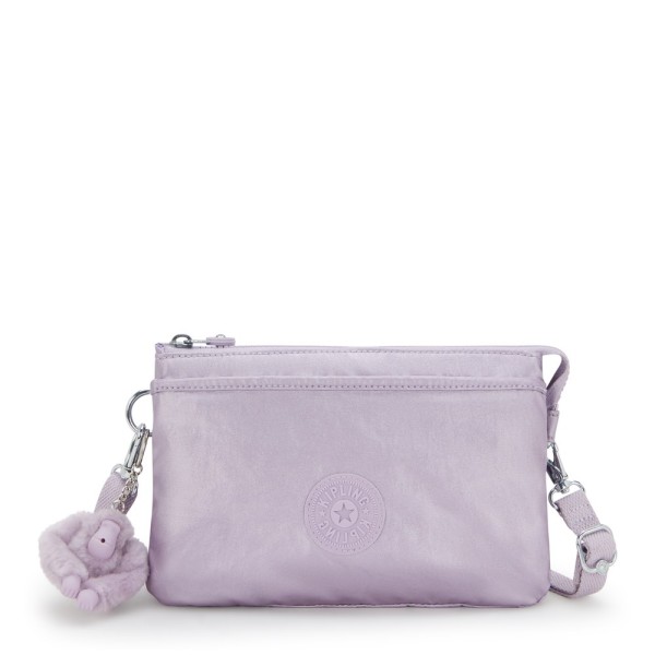 Kipling Τσαντάκι ώμου Riri Lilac Moon Metallic